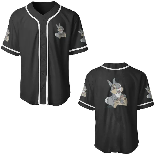 Disney Bambi Thumper Big Portrait Baseball Jerseys