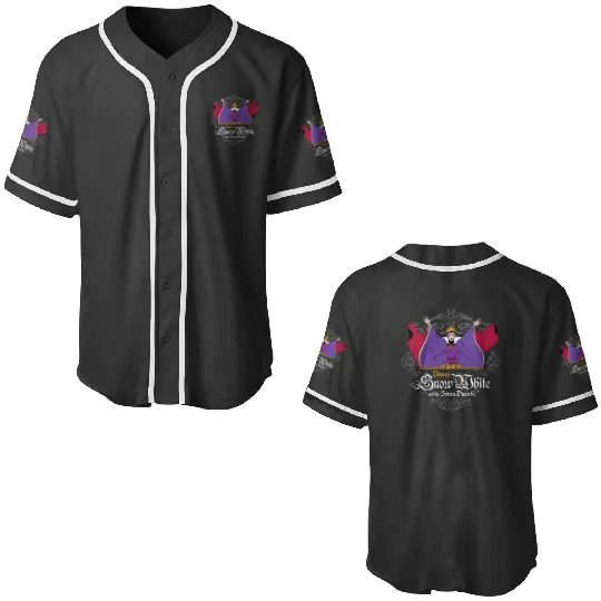 Disney Villains - Snow White And The Seven Dwarfs Evil Queen Baseball Jerseys