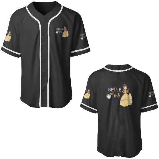 Disney Beauty and the Beast Belle Of The Ball Mrs Potts Chip Baseball Jerseys