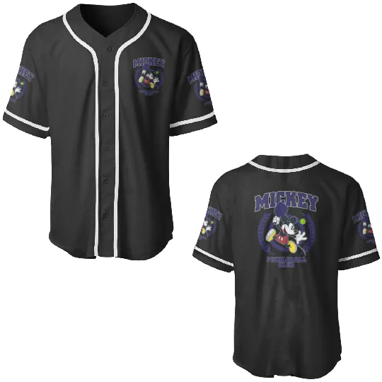 Disney Mickey And Friends Pickleball Club Big Chest Logo Baseball Jerseys