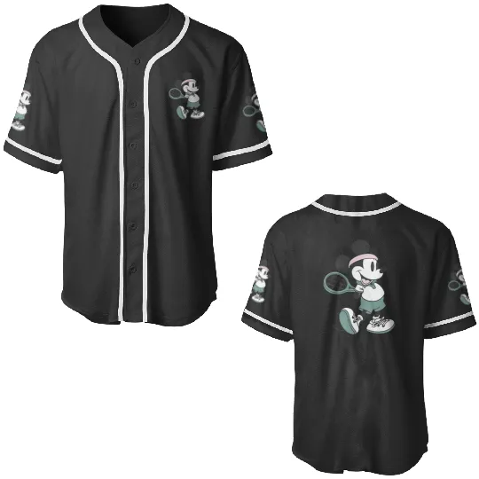 Disney Mickey And Friends Retro Tennis Mickey Pocket Logo Baseball Jerseys