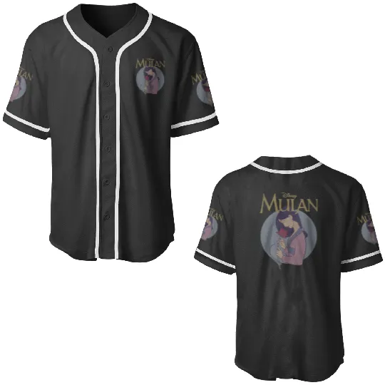 Disney Mulan Vintagess Style Profile Baseball Jerseys