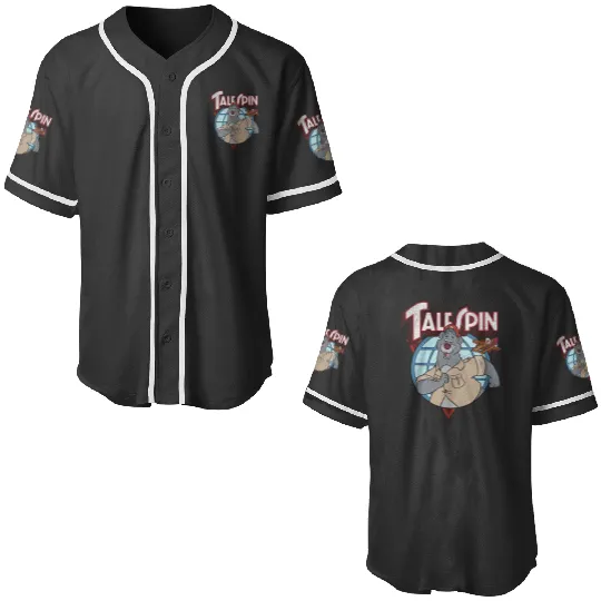 Disney TaleSpin Baloo Logo Baseball Jerseys