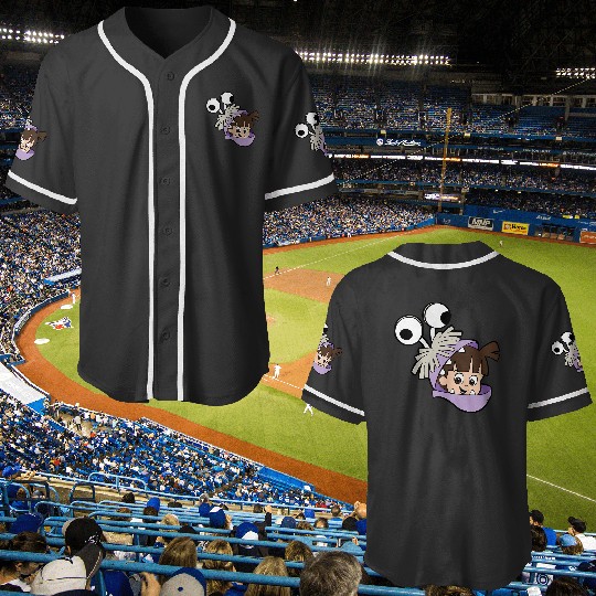 Disney and Pixars Monsters Inc. Boo Big Face Costume Baseball Jerseys