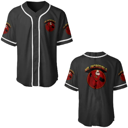 Disney Pixarss The Incredibles Mr. Incredible Portrait Baseball Jerseys