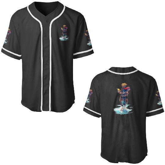 Disney Kingdom Hearts Sora Keyblade Hero Faded Starfish Baseball Jerseys