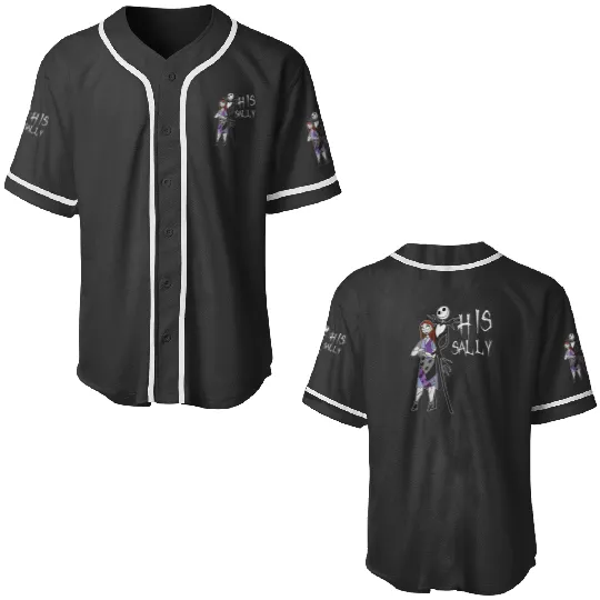Disney The Nightmare Before Christmas His Sally Baseball Jerseys