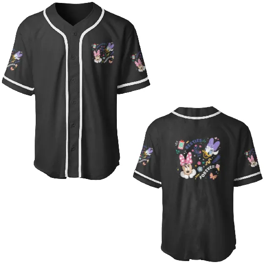 Disney Mickey And Friends Minnie Daisy Besties Forever Baseball Jerseys