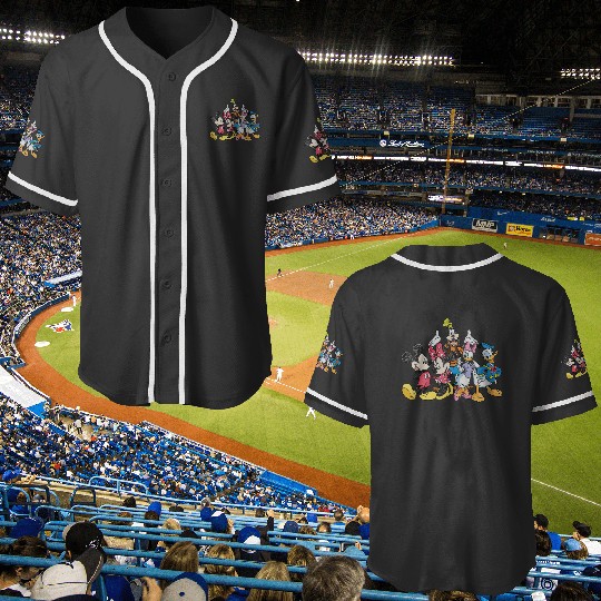 Discover Womens Disney Mickey Mouse and Friends VNeck Baseball Jerseys