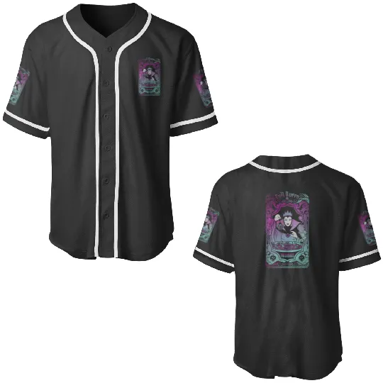 Disney Villains Snow White Evil Queen Tarot Card Baseball Jerseys