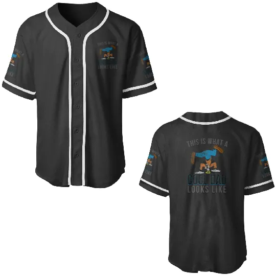 Disney Cool Dad Goofy Premium Baseball Jerseys