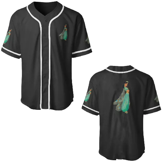 Disney Aladdin Live Action Princess Jasmine in Green Baseball Jerseys