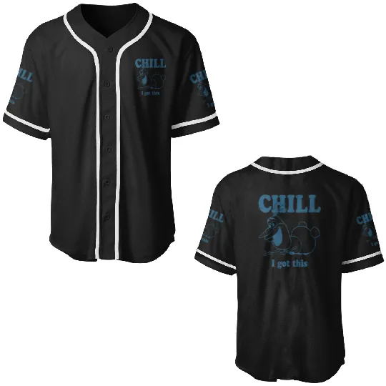 disney frozenss Olaf Chill I Got This Portrait Premium Baseball Jerseys