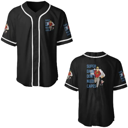 Disney Pixarss The Incredibles Fathers Day Super Dads Capes Baseball Jerseys
