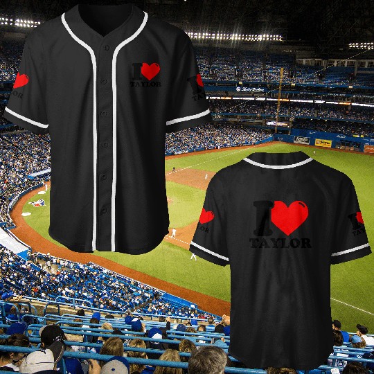 Discover I love Taylor heart gift  Album 1989 Taylor Vintage T-Shirt,  Taylor Shirt Gift Fan Made S-5XL Baseball Jerseys
