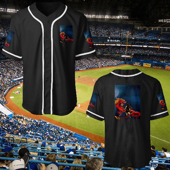 The flower that blooms in adversity is the most rare and beautiful and all Poster: Disney Mulan Anime Mushu, Mulan and Mushu Baseball Jerseys