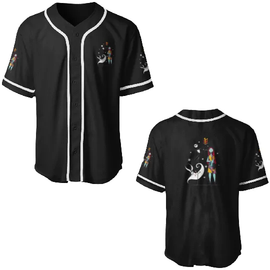 disney nightmare bee christmas Baseball Jerseys