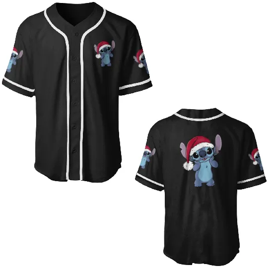 Lilo  Stitch Christmas Mele Kalikimaka Wreath  1, Stitch Eras Tour , Stitch Shirt, Disney Land Lilo and Stitch Baseball Jerseys