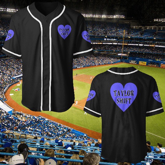 Discover Taylor Heart Design (1) Baseball Jerseys