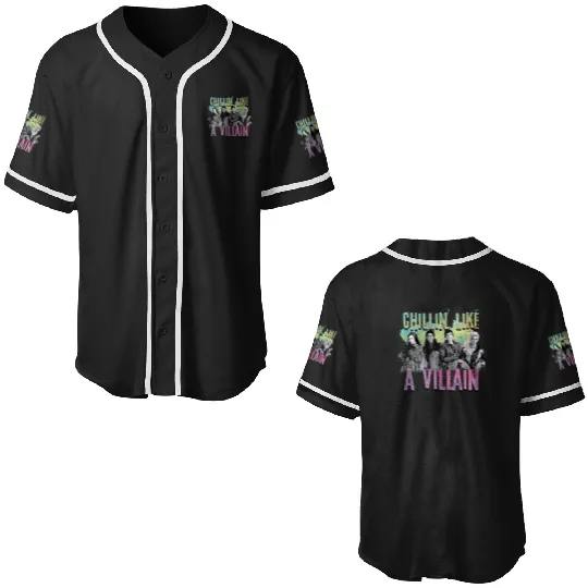 disney descendants chillin Likes a villain Baseball Jerseys