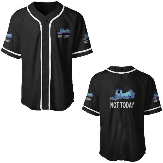 Kids Disney Lilo Stitch Not Today Tired Pose Cute Toddler Baseball Jerseys