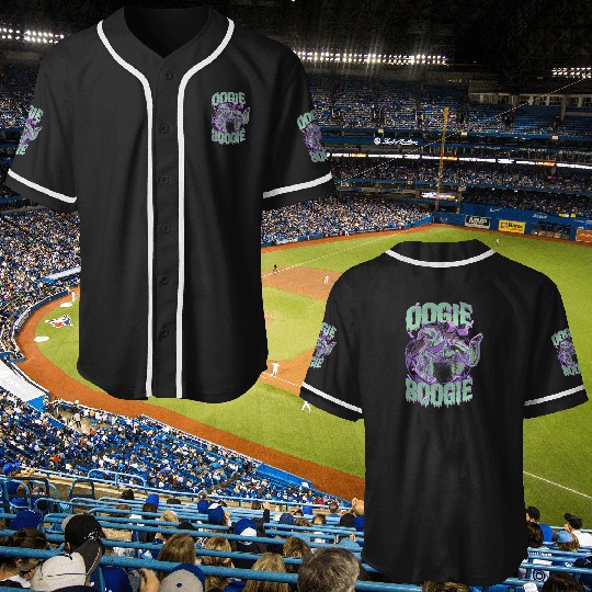disney nightmare bee christmas oogie boogie portrait Baseball Jerseys