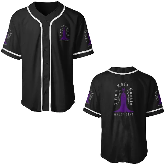 Disney Villains Mothers Day Maleficent Run This Castle Logo Baseball Jerseys