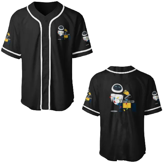 Disneys Pixars walle eve christmas light wrap Baseball Jerseys