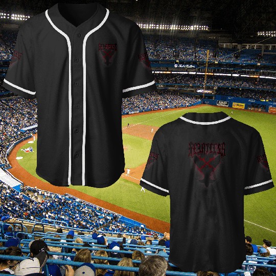 Disneys kingdom hearts heartless symbol premium Baseball Jerseys