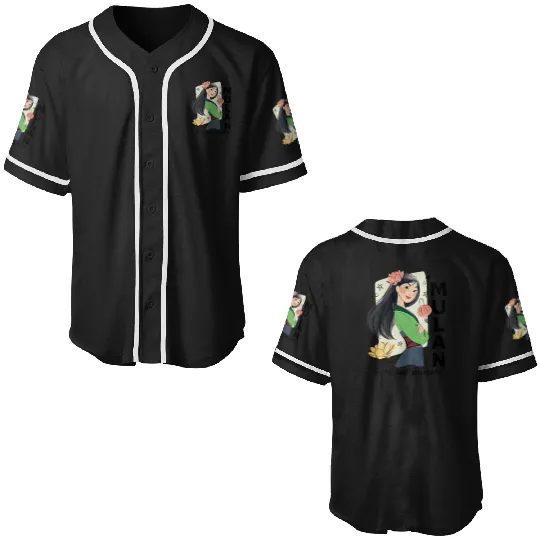 Disney Princess Mulan Hero And Princess Baseball Jerseys