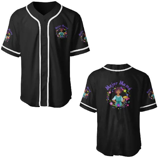 Disneys Encanto Julieta Madrigal Mejor Mama Portrait Baseball Jerseys