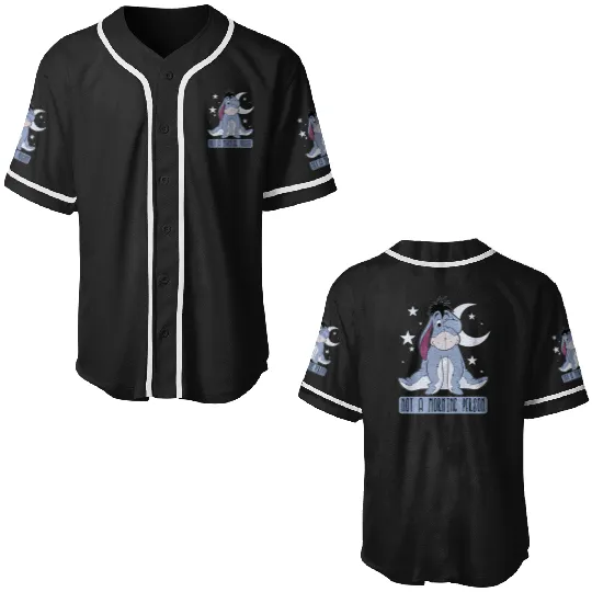 Disney Winnie The Pooh Eeyore Not A Morning Person Pullover Hoodie Baseball Jerseys