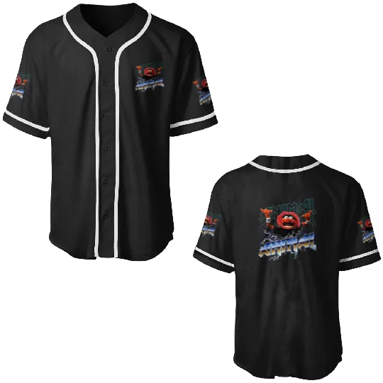 Disneys The Muppets Animal Vintages Rock Metal Premium Baseball Jerseys