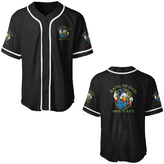 Disney DuckTales Bank of Dad Baseball Jerseys