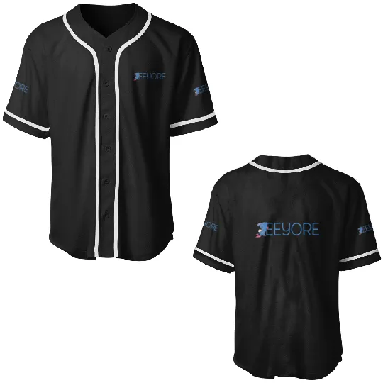Disney Winnie the Pooh Eeyore Classic Lettering Baseball Jerseys