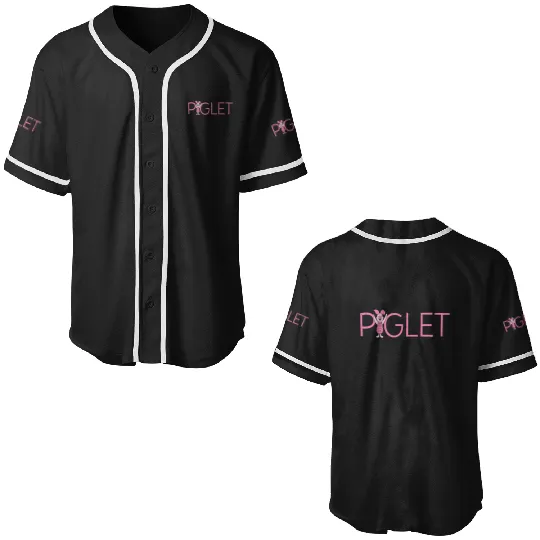 Disney Winnie the Pooh Piglet Classic Lettering Baseball Jerseys