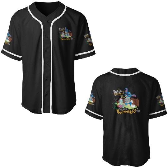 Disney  Stitch in Costume Bambi They Call Me Thumper Baseball Jerseys