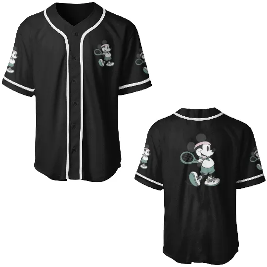 Disney Mickey And Friends Retro Tennis Mickey Pocket Logo Baseball Jerseys
