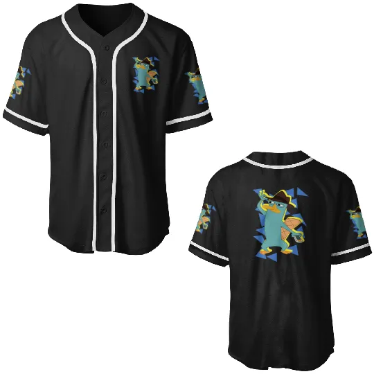 Disney Phineas And Ferb Perry The Platypus On The Lookout Baseball Jerseys