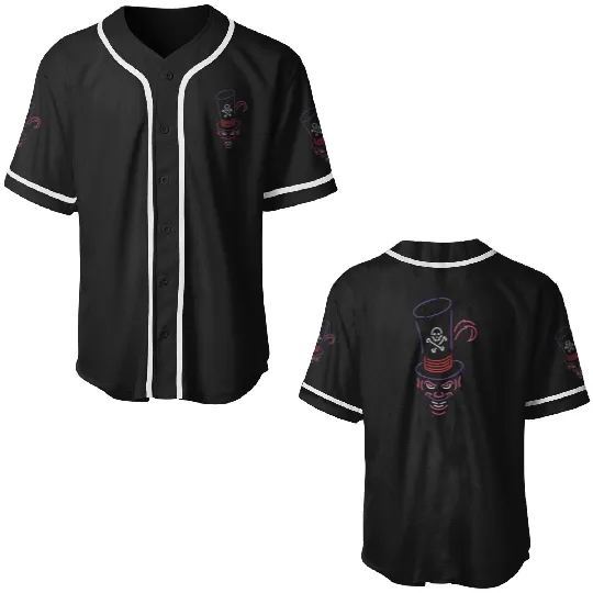 Disneys Dr. Facilier Neon Face Baseball Jerseys