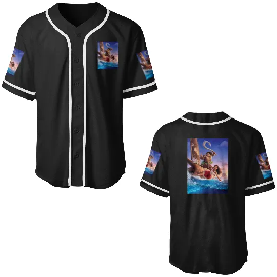 Disney Moana 2 Ocean Adventure  Movie Teaser Poster Baseball Jerseys