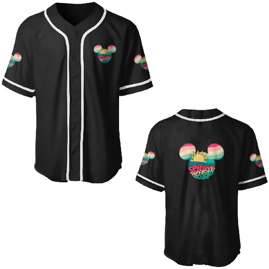 Disney Mickey And Friends Spring Break 2025 Mickey Big Logo Baseball Jerseys