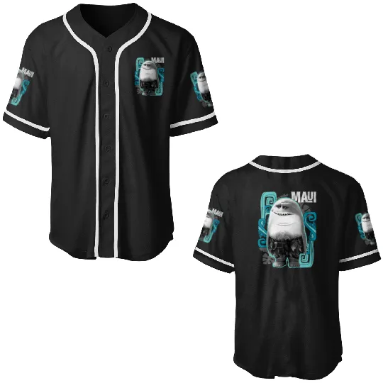 Disney Moana Maui Half Shark Baseball Jerseys