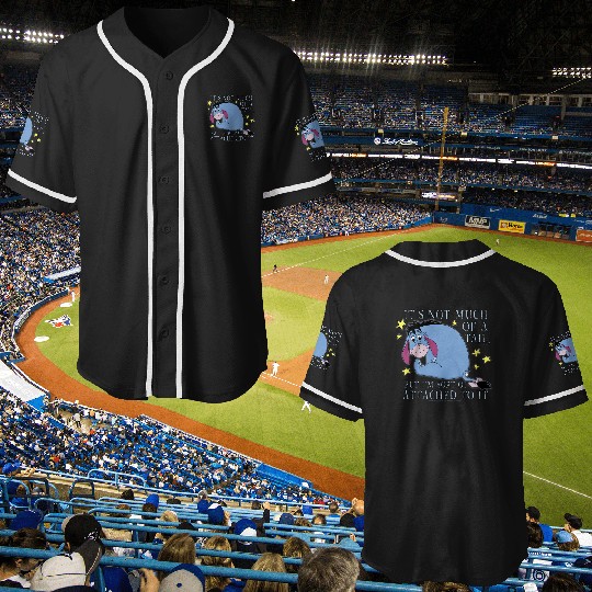 Disney Winnie The Pooh Eeyore Not Much Of A Tail V Baseball Jerseys