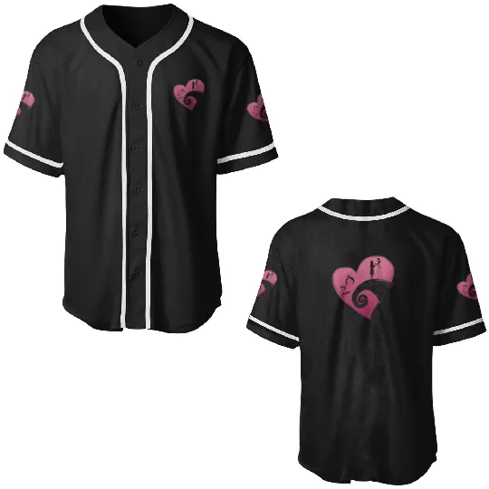 The Nightmare Before Christmas Jack and Sally Heart   : The nightmare dog zero , Nightmare Zero Dog Shirt ,  Zero Nightmare Before Christmas Disney Halloween Baseball Jerseys