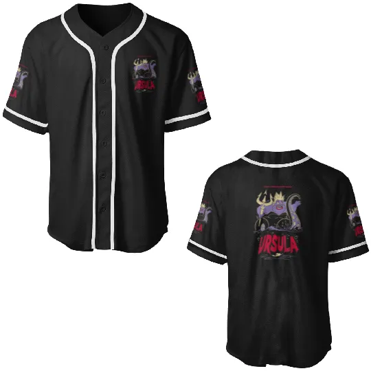 Disneys little mermaid ursula graphic Baseball Jerseys