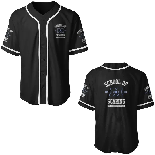 Disneys Pixars monsters inc school of scaring Baseball Jerseys