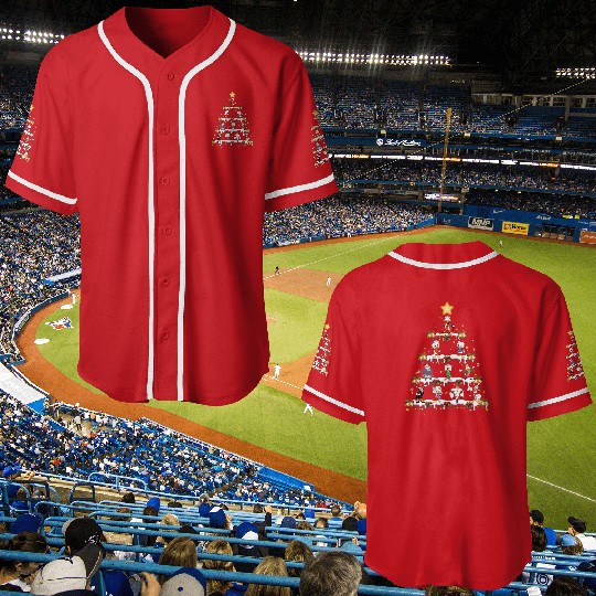 Disney DuckTales Christmas Tree and Lights Baseball Jerseys