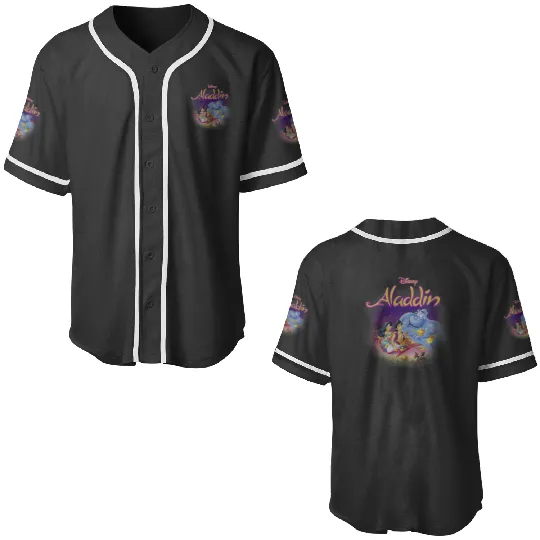 Disney Aladdin Magic Carpet Movie Cast Baseball Jerseys