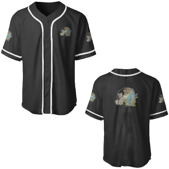 Disney Beauty And The Beast Classic Group Shot Baseball Jerseys